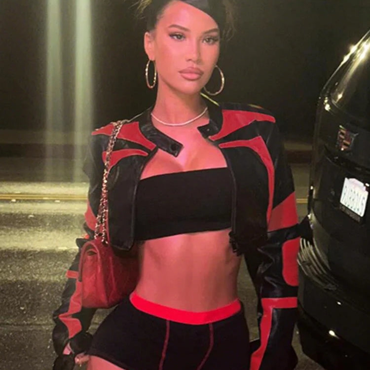 Noir Romance Crop Jacket