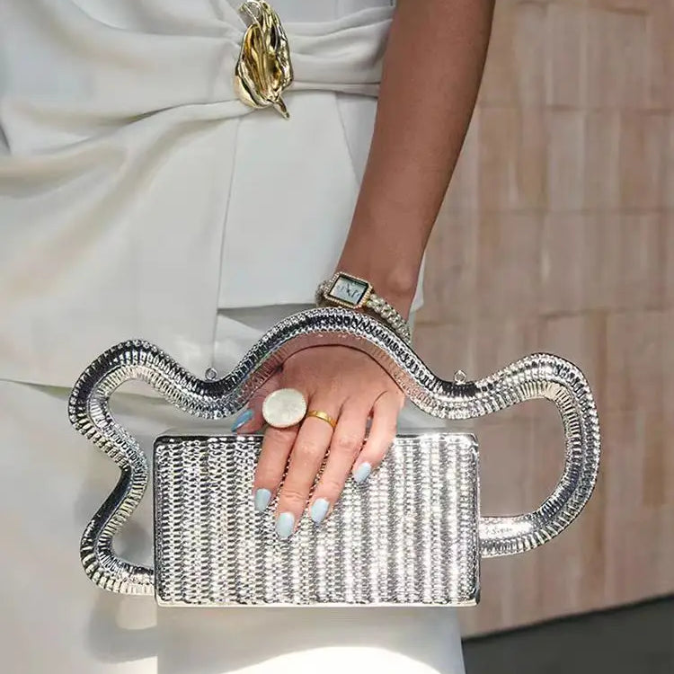 Glam Sparkling Top Handle Bag