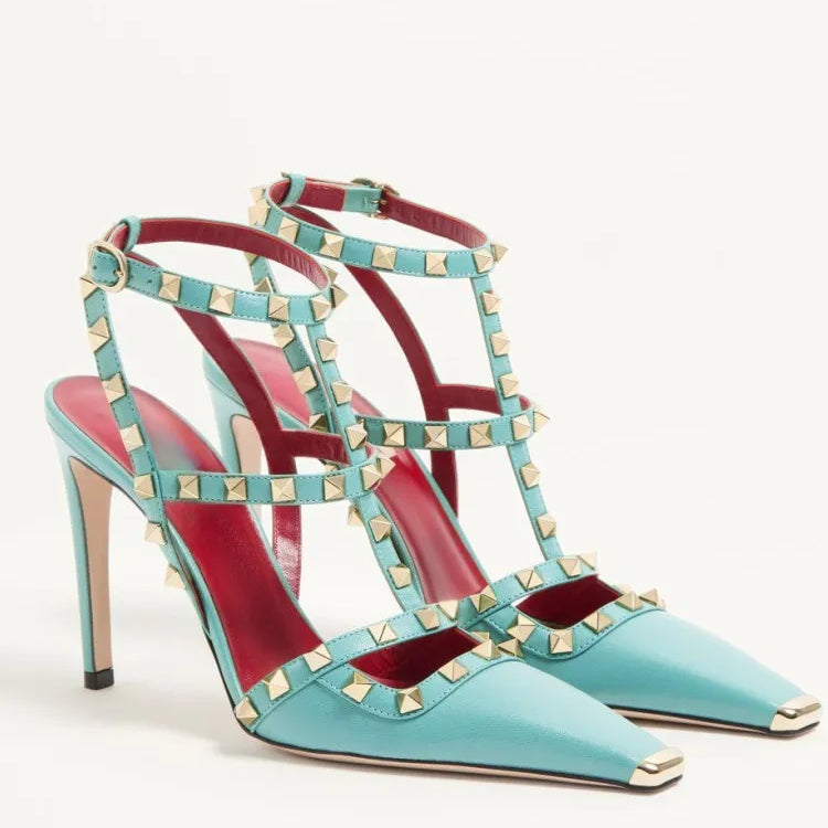 Square Headed Top Rivet Pump Shoes