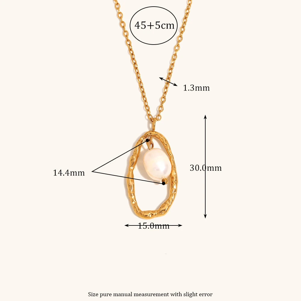 Dripping In Gold Pendant Necklace