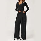 Performance Activewear Solid Pants Set