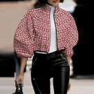 Modish Printed Zipper Jacket