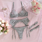 Lace Satin Belly Belt Lingerie