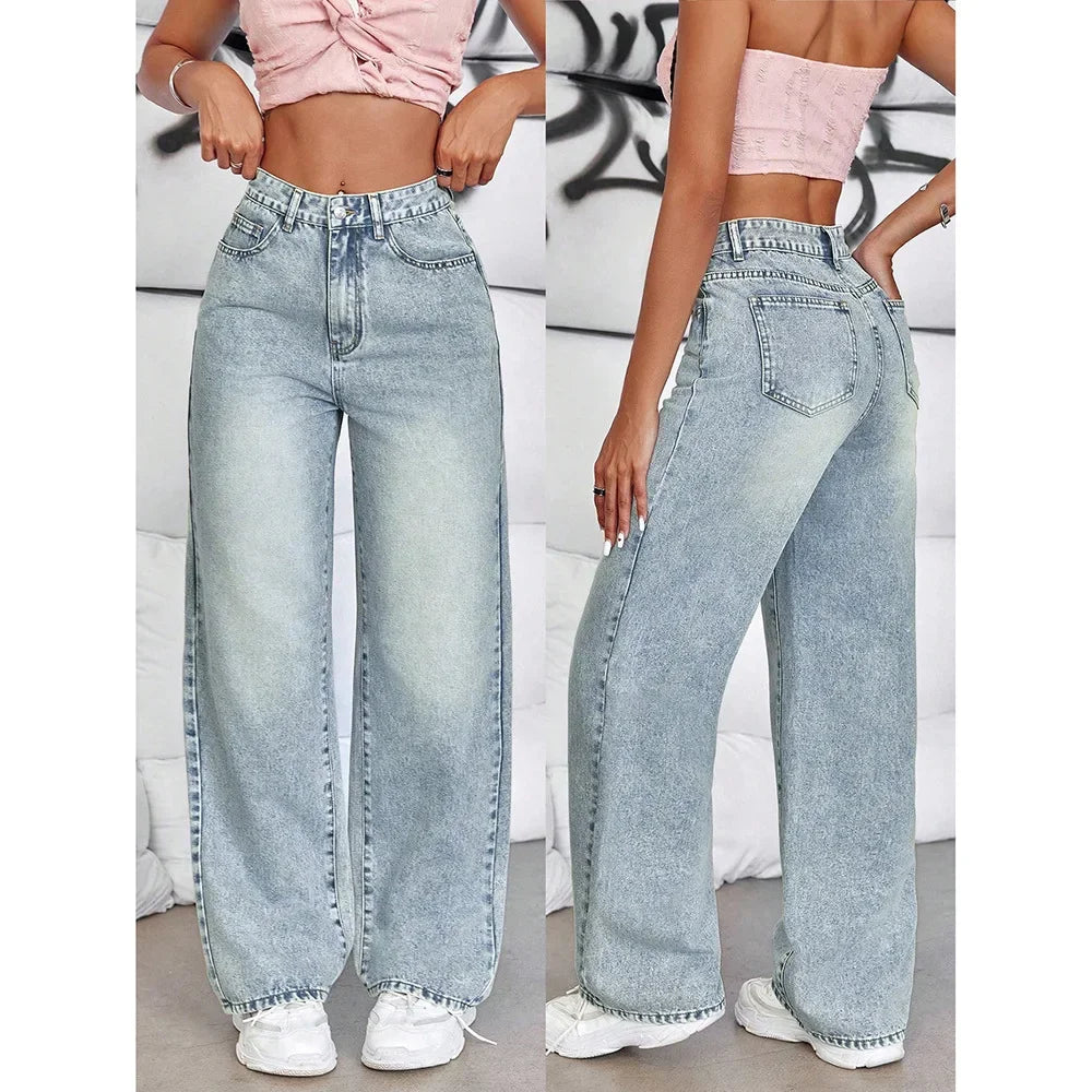 Burnt Rose Wide Leg Jeans