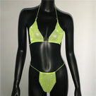 Sparkling Rhinestone Sheer Two Piece
