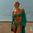 O-Ring Solid Spaghetti Straps Two Piece