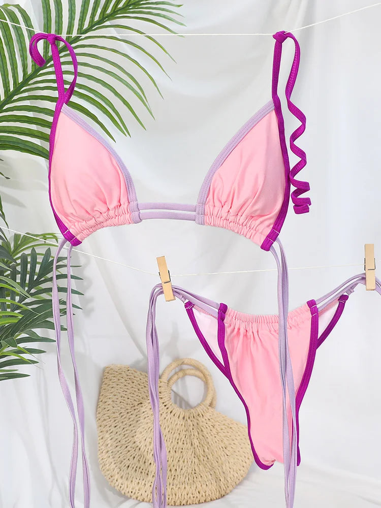 Tropical Sunset Vibes String Two-Piece