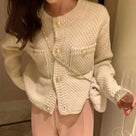Gold Buttons Knitwear Cardigan