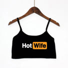 Casual Letter Print Crop Top