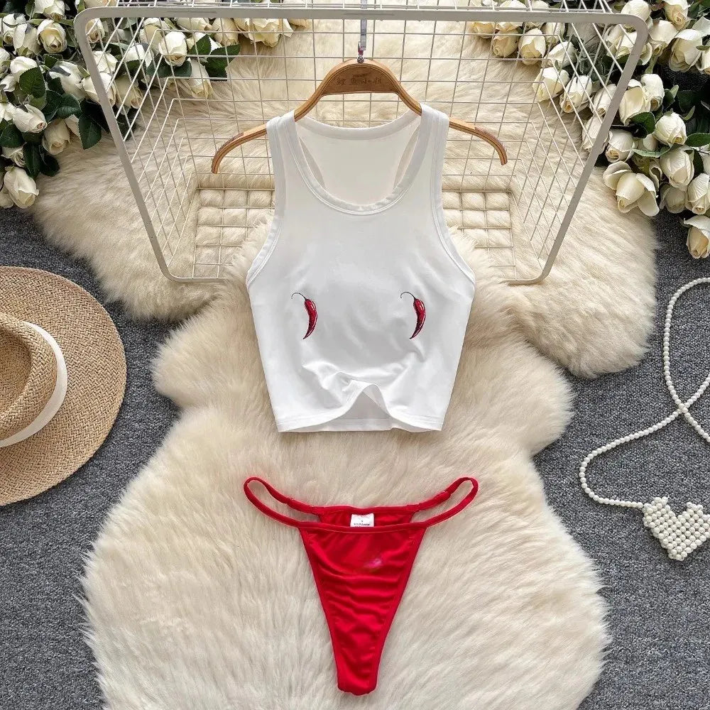 Red White Chilli Two Piece