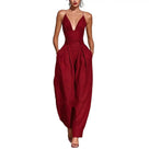 Elegant Backless Wide-Leg Jumpsuit