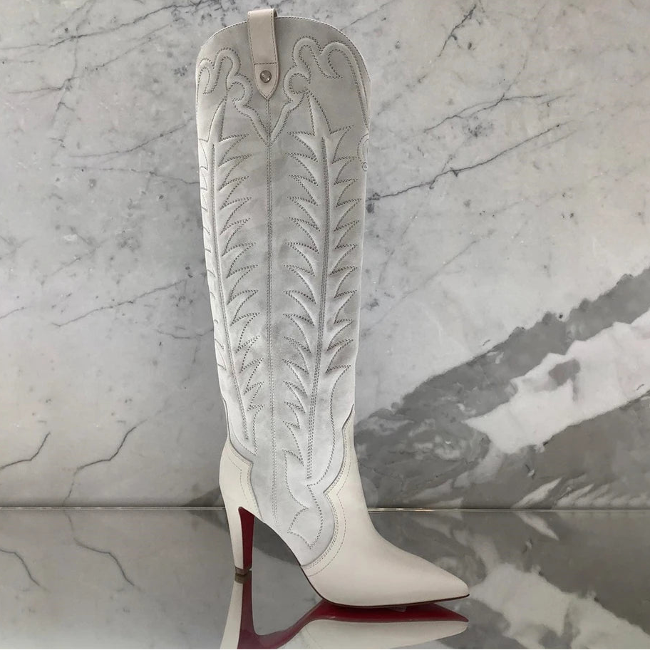 Country Flame Knee-High Boots