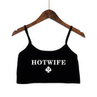 Casual Letter Print Crop Top