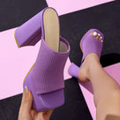 Stitched Sugar Pump Sandals