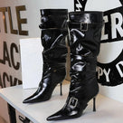 She Kept Crown Knee-High Boots