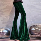 Velvet Bell Bottom Pants