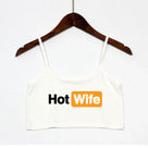 Casual Letter Print Crop Top