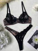Lace Patchwork Leopard Lingerie
