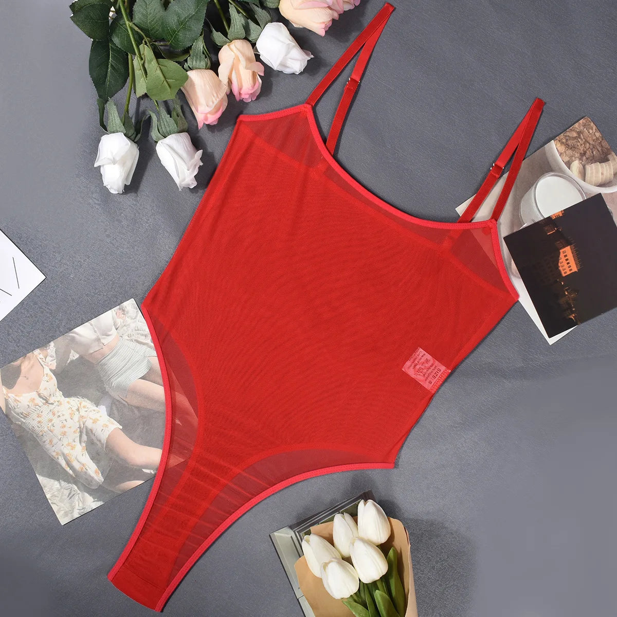 See-Through Tight-Fitting Teddies