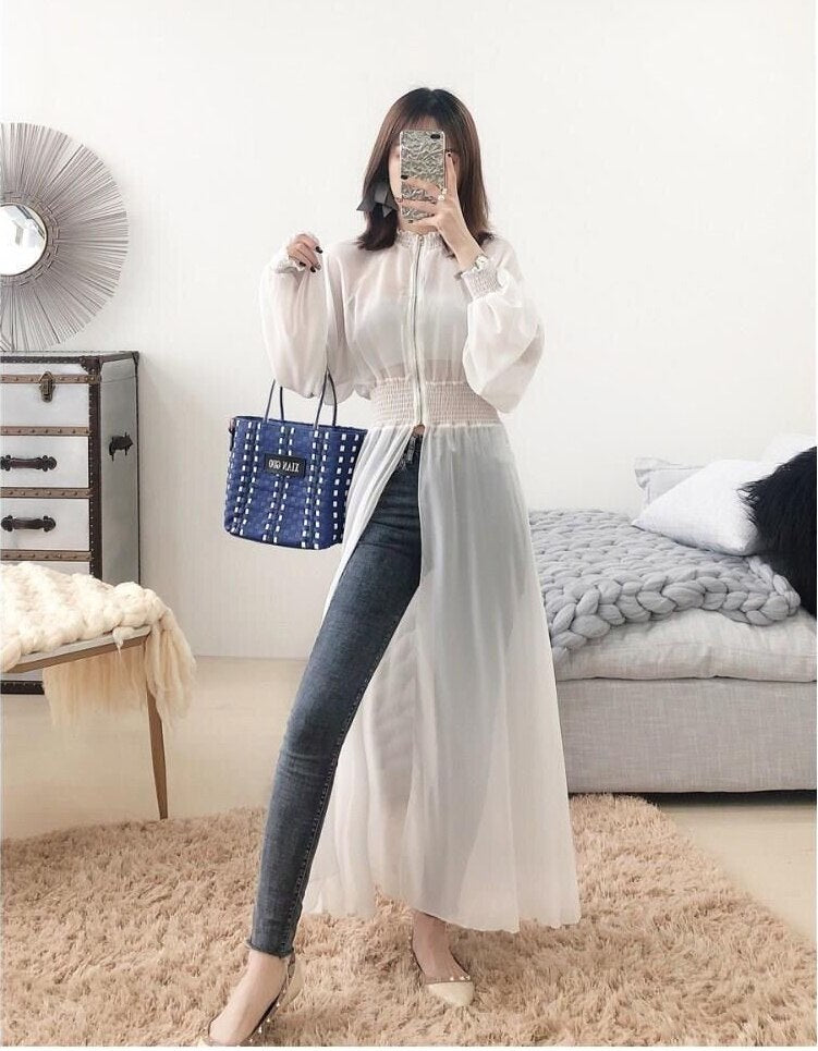 I'll Kiss You Longer Outer Blouse