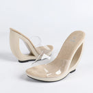 Transparent Open Toe Hollow Heels Sandals