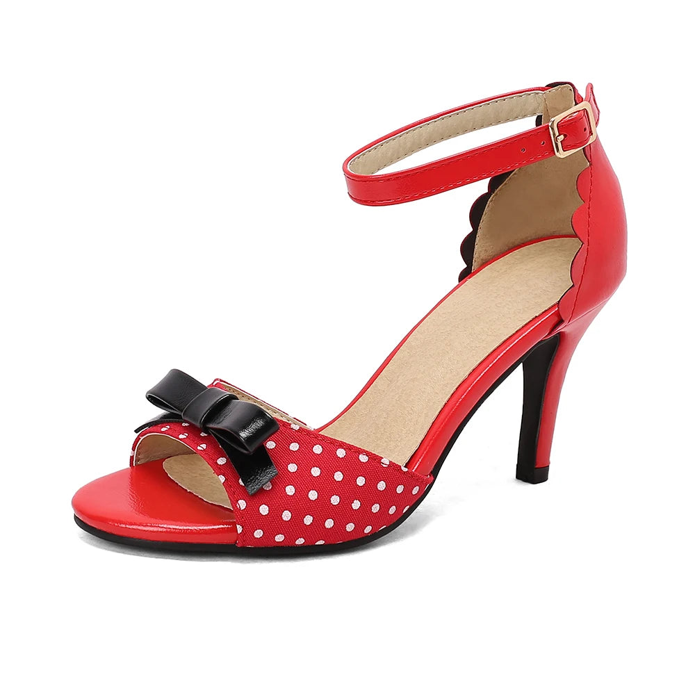 Cherry Panic Pump Sandals