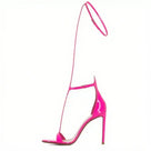 Long T-Strap Cover Heel Stiletto