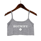 Casual Letter Print Crop Top