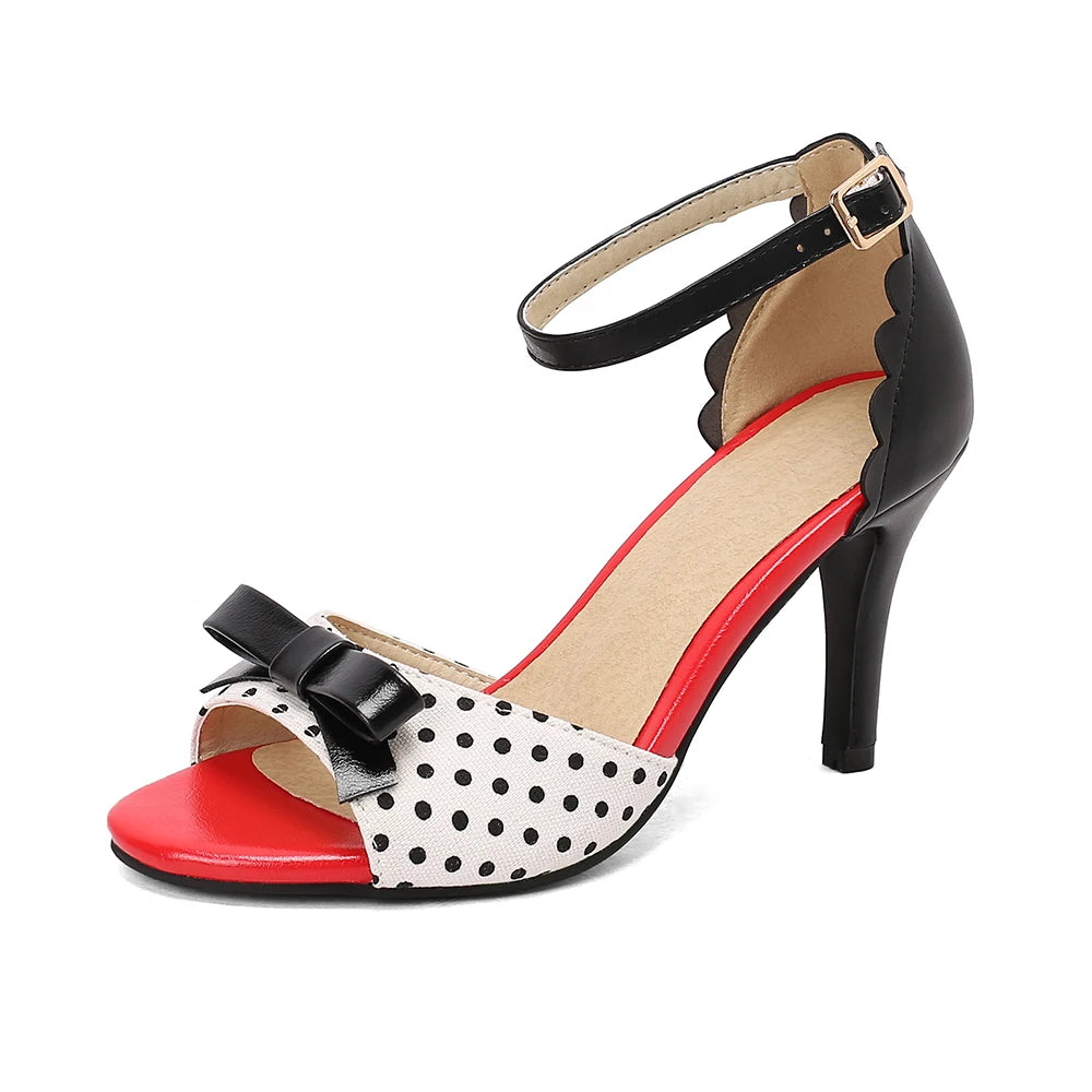 Cherry Panic Pump Sandals