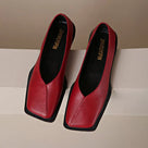 Retro Low Heel Square Toe Shoes