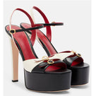 Bold Black Red Platform High Heels