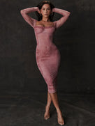 Beating In My Heart Midi Dress
