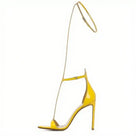Long T-Strap Cover Heel Stiletto