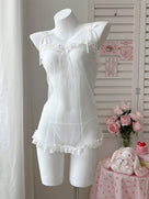 See Through Ruffled Sexy Lingerie