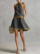 Classic Chic Sleeveless Mini Dress