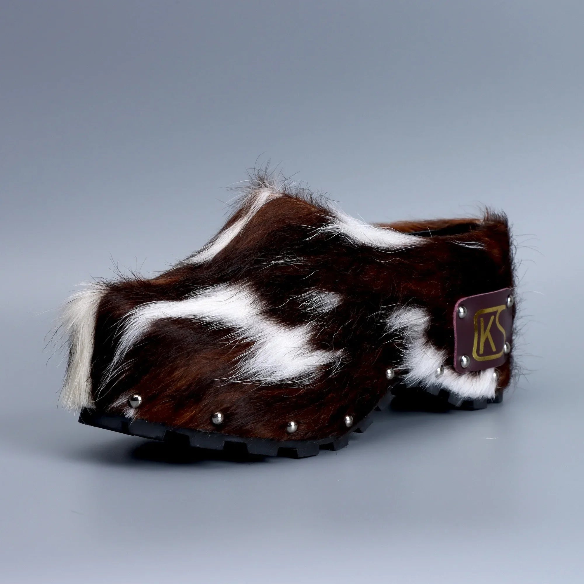 Stylish Fur-Trimmed Mules Shoes