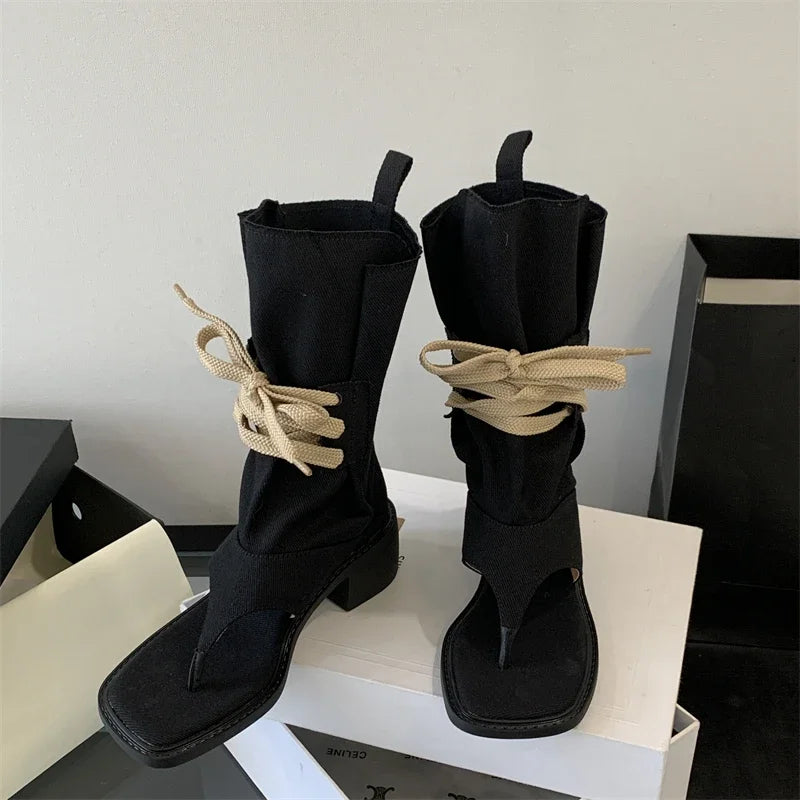 Fame Feels Mis-Calf Boots