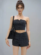 My Head In A Mess Shorts Set