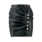 On A Hot Day Faux Leather Mini Skirt