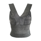 Black Mate Bandaged Crop Top