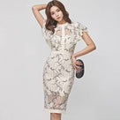 Vestido a media pantorrilla con volantes de Working Day