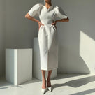 Call Up A Professional Midi Dress