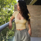 She Turns The Page Crop Top