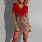 Blink Stars V-Neck Mini Dress