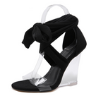 See Thru Clear Heart Heel