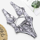 Brazilian Leopard Printed Women Pushup One Piece Monokini