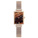 Falling Back Bracelet Rectangular Watch