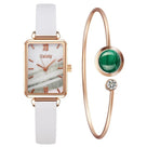 Falling Back Bracelet Rectangular Watch