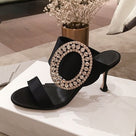 Sweet Escape Rhinestone Buckle Sandals