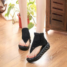 Ankle Wrap Wedges Heels Jelly Shoes